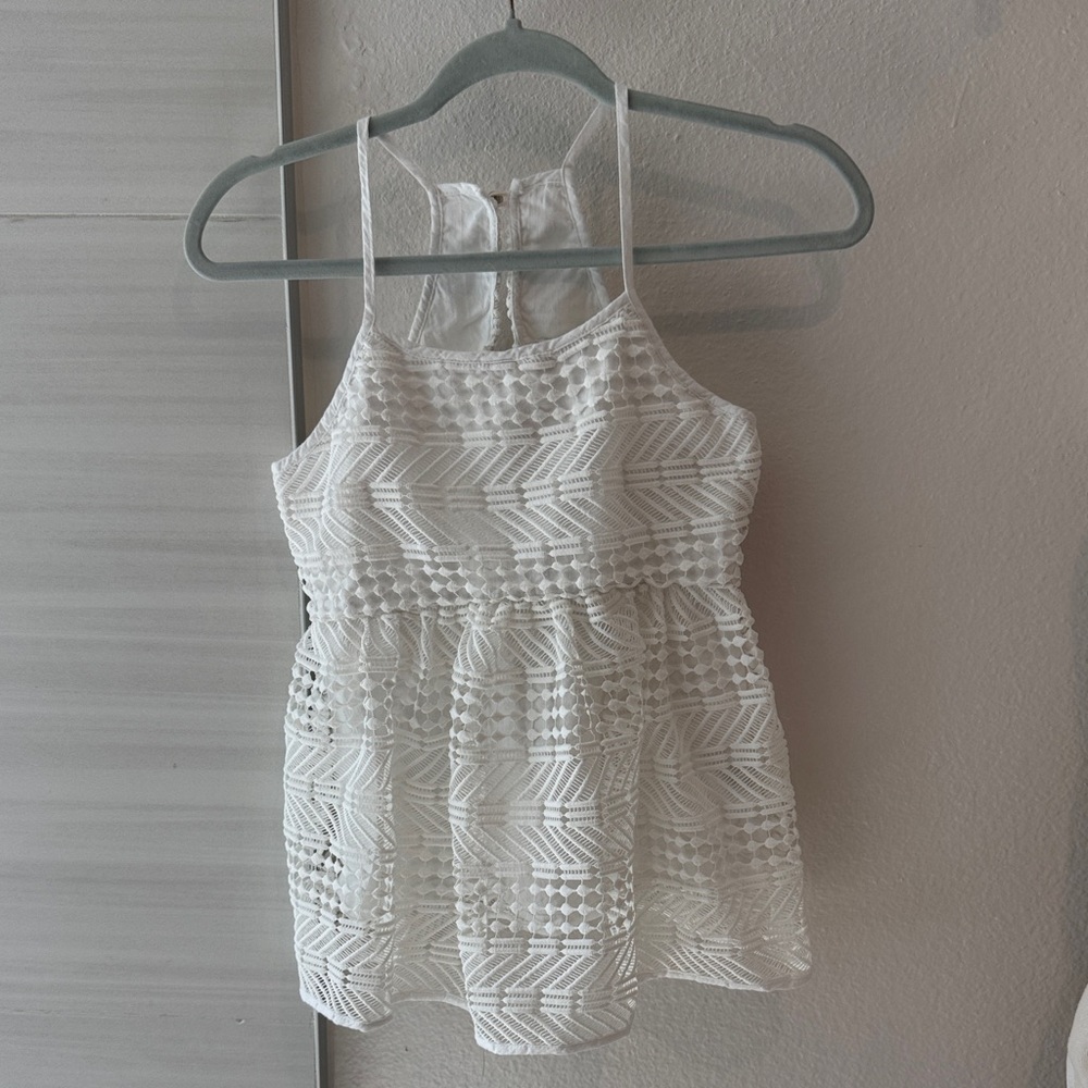 Milly Minis Ivory Geometric Camisole